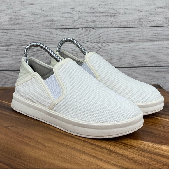 OluKai Ki‘ihele Slip On Bright White Sneaker 20452 Women’s Shoe Size 8.5 - Picture 3 of 12